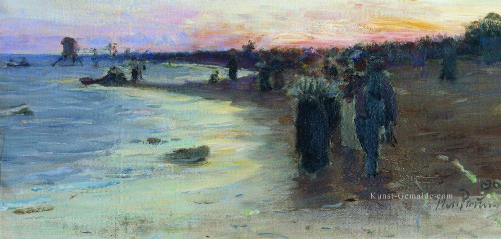 am Ufer des Finnischen Meerbusens 1903 Ilya Repin Ölgemälde